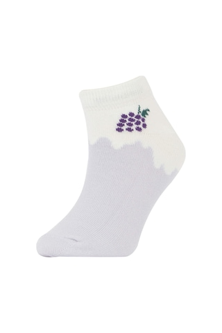 DeFacto Kız Çocuk 7'li Pamuklu Patik Çorap V2847A6NSKR1