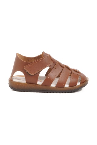 Taba Cırtlı Hafif Unisex Çocuk Sandalet 17370 B Taba