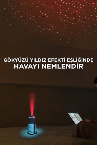 Torima Cl28 Humidifier Hava Nemlendirici Yıldız Projektör Işıklı Buhar Makinesi