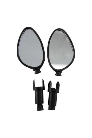 Bisiklet ve Scooter Aynası Geniş Dikiz Ayna Siyah Sağ Sol Takım
