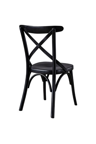 Gazzini Thonet Ahşap Sandalye Siyah