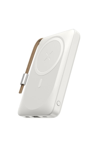 Rock P89 10.000 Mah 20w Magsafe Kablosuz Şarjlı Powerbank Beyaz