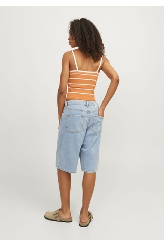 Jack & Jones Kadın Askili Çizgili Bluz - Esther 12255237 Tangerine
