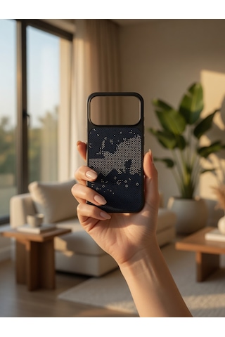 İphone 17/18 Promax Ortak Uyumlu Karbon Fiber Desenli Darbeye Dayanıklı Kılıf Çok Renkli3