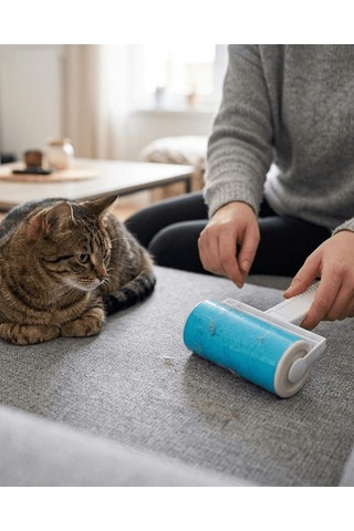 Yıkanabilir Pet Tüy Toplama Aparatı Kıyafet Koltuk Araba İçi Temi Çok Renkli