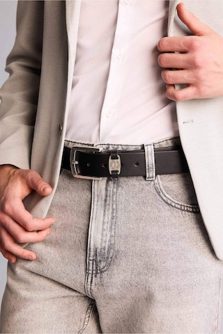 Defacto Erkek Dikdörtgen Toka Suni Deri Jean Kemeri H5094axnsbk27 Siyah-bk27