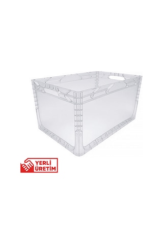 Alpbx 1.kalite Şeffaf Plastik Kasa 60x40x32 Cm - Kutu 65 Litre
