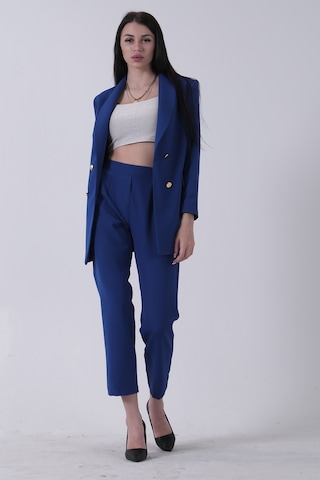 Feminist Saks Blazer Ceket Pantolon İkili Takım 0106305.26 Saks