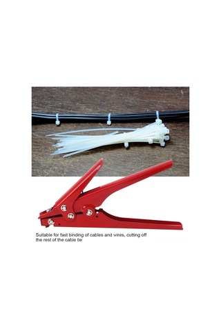 Xindoker Kırmızı 45 Çelik Nylon Kayış Gerintici Aleti - Kabloları Sabitleyip Kesme, 2.4-9mm Genişliğe Uygun, Zaman Ve Emek Tasarrufu Sağlar