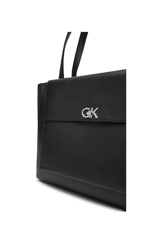 Calvin Klein Ck Re-lock Medıum Shopper Kadın Siyah Çanta Lv04f3223g-ub1 Siyah