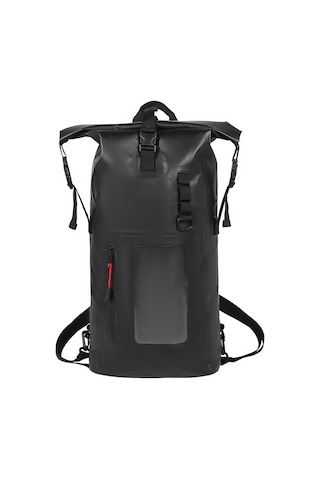 Neevoyu 30l Siyah Su Geçirmez Spor Sırt Çantası - İç/ Dış Su Ayırma, Telefon Penceresi Ve Kanca - Kamp, Akvaryum, Yürüyüş İçin Siyah