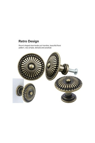 Vintage Çekmece Kulpları Eski Mobilya, 24mm Yuvarlak Retro Mutfak Mobilyası Düğmeleri Dolap Kapısı Mutfak Dolabı Banyo Kullanışlı Dolap 8