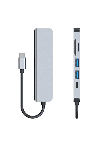 Daytona Ch-13C Type-C To 2 Usb Sd Tf Hdmı Pd Çevirici ...