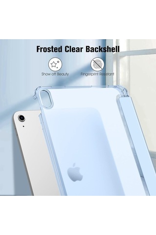 Apple Uyumlu iPad Air 4/5 10.9inç Kılıf Flip Cover Kalem Bölmeli Pc Case 10.nesil Değil Kılıf