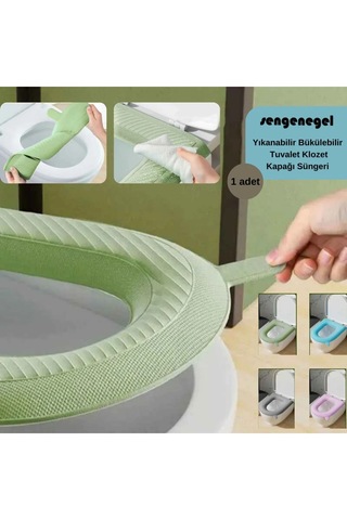 Yıkanabilir Klozet Kapağı Süngeri Su Geçirmez