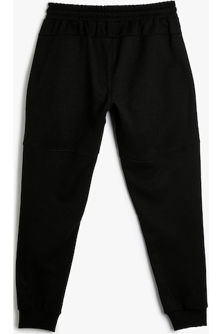 Koton Jogger Eşofman Altı Beli Bağcıklı Fermuar Cep Detaylı Siyah 4sam40043nk 4SAM40043NK999 Siyah