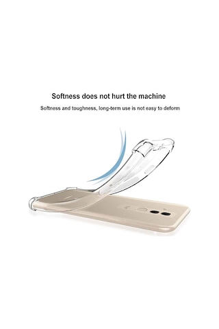 Huawei Mate 20 Lite Shock Absorbing Darbe Emicili Şeffaf Silikon Kılıf