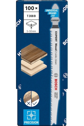 Bosch Expert T 308 B 100'lü Ahşap Dekupaj Testeresi 2608900553