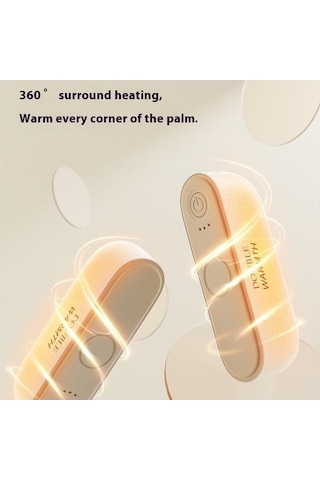 Dm Jf308 2'si 1 Arada Bölünebilir Mini Taşınabilir Kışlık Elektrikli El Isıtıcı Power Bank - Yeşil