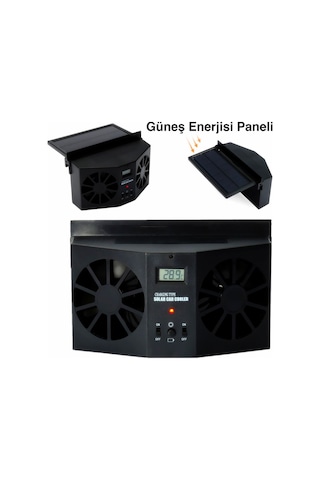 Ally R-8032 Güneş Enerjili Çift Fanlı Solar Oto Araç Havalandırm