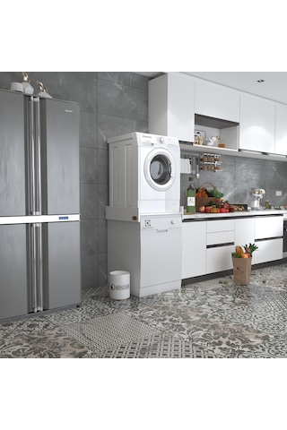 Kenzlife Çamaşır&bulaşık Makinesi Dolabı Lenyamdf Byz 015 80 70 % 100 Mdf Full Mdf Banyo Aparatı Arkalıksız Büyük Boy Xlarge Beyaz