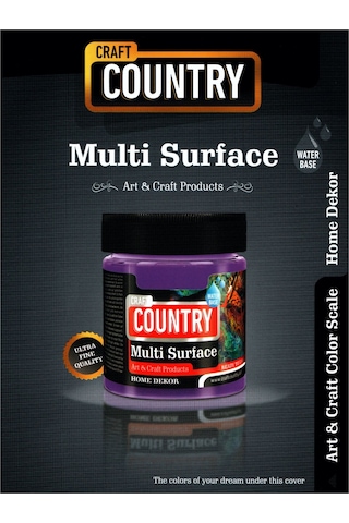 Akrilik Hobi Boyası Craft Country Multi Surface 120Cc Limon Sarı