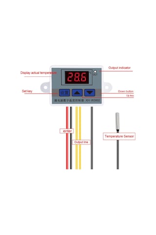 W3002220v 10a Dijital Termostat Kuluçka Makinalarına Uygun Hassas