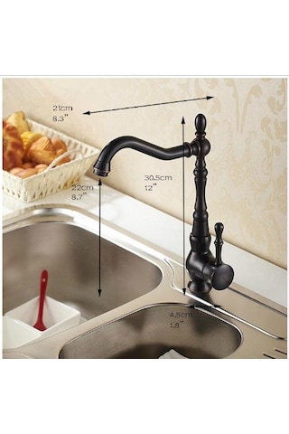 Mutfak Lavabo Evye Bataryası Siyah