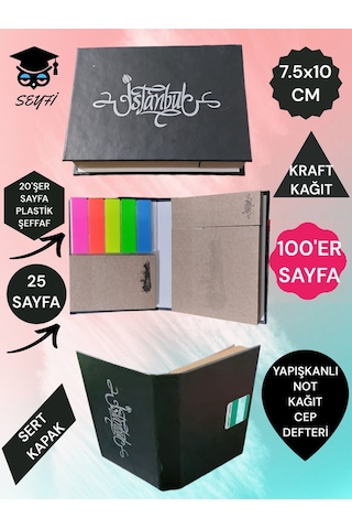 Yapışkanlı Not Kağıdı Cep Defteri Model Post-it Defteri Yapışkanlı Kağıt Seti İstanbul
