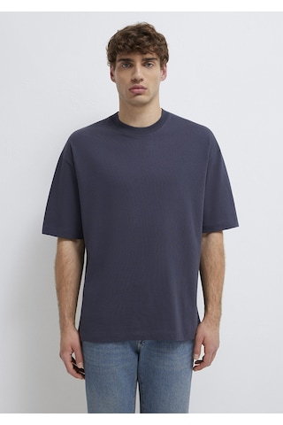 Mavi - Gri Basic Tişört 0613113-70101 Gri