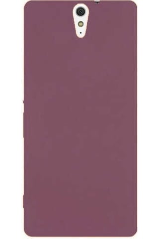 Sony Xperia C5 Kılıf Tchs Premier Silikon Kapak - Mürdüm Mürdüm