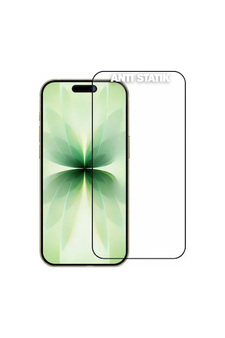 Apple iPhone 17 Uyumlu Anti Statik Ekran Koruyucu Toz Tutmayan Kırılmaz Cam