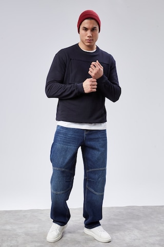 Cedy Denim Cedy Denım Yüksek Kalite Erkek Yüksek Bel Skater Baggy Jeanpantolon C362 Lacıvert