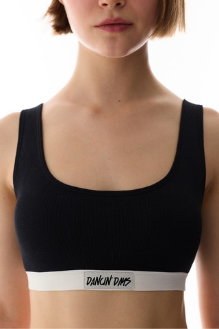 Penti Ribbed Bra Bikini Üstü Siyah