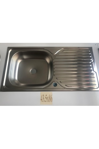 Ekosan 43.5 x 86 Ankastre. Paslanmaz Eviye + Sifon