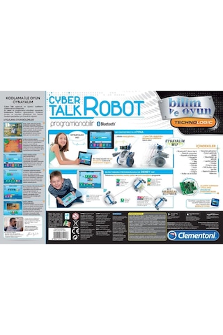 Robotik Laboratuvarı - Cyber Talk Robot Clementoni 64447