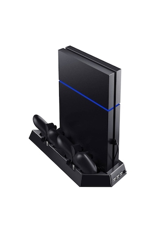 Ps4 Fat-ps4 Slim-ps4 Pro Joystick Kol Şarjlı Multifonksiyonel Fanlı Dikey Stand