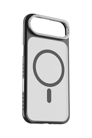 Apple Uyumlu iPhone 17 Air Kılıf M-safe Şarj Özellikli Metal Kamera Standlı Lenyes Ck226 Pc Kapak Siyah Siyah