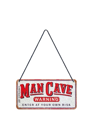 Nostalgic-art Retro Asma Tabela, Man Cave Warning Erkekler İçin Hediye Fikri, Metal, Dekorasyon İçin Vintage Tasar