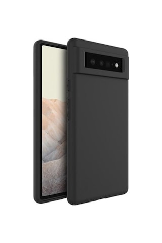 Microcase Google Pixel 6 Pro Matte Serisi Silikon Kilif - Siyah 537769942