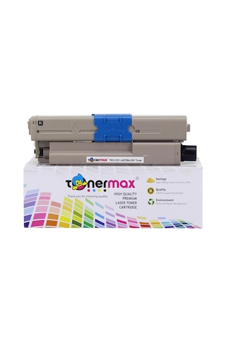Tonermax Oki C301 / C321 / Mc342 44973544 Uyumlu Toner Siyah