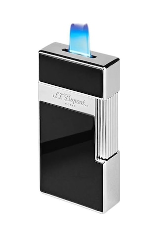S.t. Dupont Bq Big D Chrome Shiny Black Lacquer Çakmak 25001