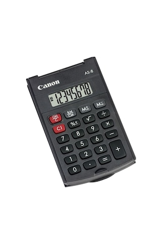 Canon AS-8 Cep Tipi 8 Hane Hesap Makinesi