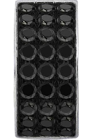 Sirius Pırlanta Siyah Pırlantalı Halka Erkek Küpesi  0804E0134