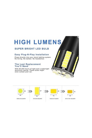 Didadodo 2 Adet 39 Smd 3014 Led T10 Ampul - 6000k Beyaz, 360 Derece Işıklı, Araç İçi Aydınlatma Çok Renkli
