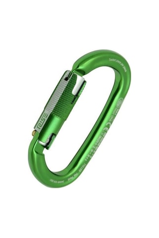Kong Ovalone Alu Rıse Lock 26kn Otomatik Triactlock 3 Kilitli Alüminyum Oval Karabina 712le0gpgkk Gr Açık Yeşil