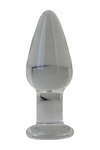 Erofoni Komple Kaliteli Kalın Cam Yapı 10 cm Anal Gevşetici Alıştırıcı Tıkaç Plug