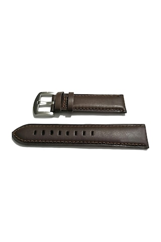 Fado & Her Saate Uyumlu Hakiki Deri Saat Kordonu Düz Kahverengi 22 Mm 465 Kahverengi