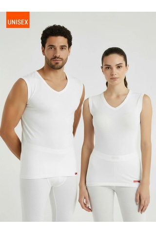 Alfa Aksesuar 03 Blackspade Termal Active V-neck Shirt 9243 Beyaz