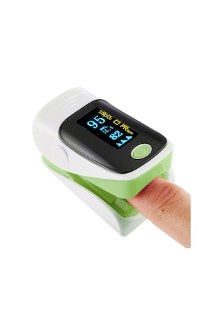 Sones Ab-80 Hassas Parmak Nabız Oksimetresi Kan Oksijen Monitörü Yeşil